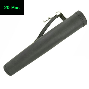 Black side quiver made of cow leather with cow leather hand  laced  lenght 20 inch hand made